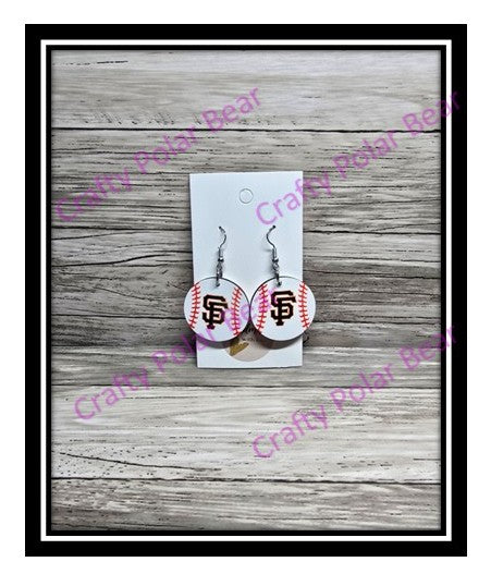 Sports Earrings Custom-Made Personalization