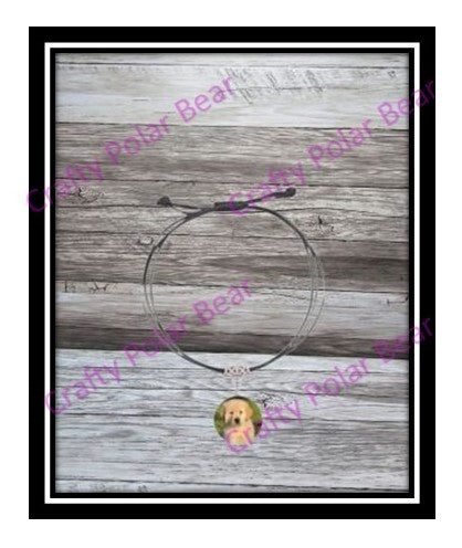 Bracelet Waxed Bezel Cord Charmed Personalized