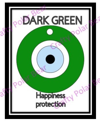 Evil Eye Acrylic Keychain Design