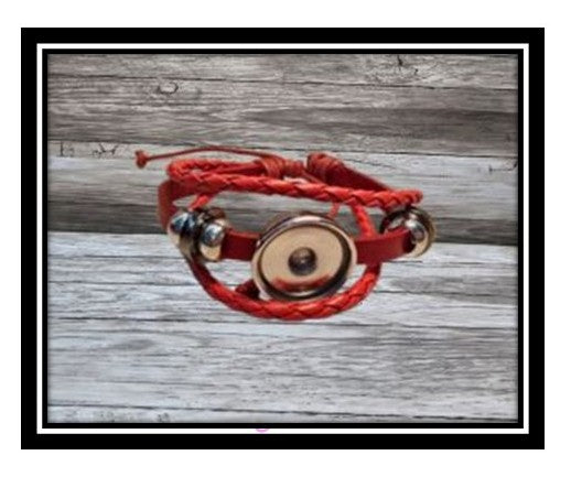 Bracelet Personalized 3 layer Faux Leather