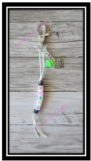 Bunco Zipper Heart Charm