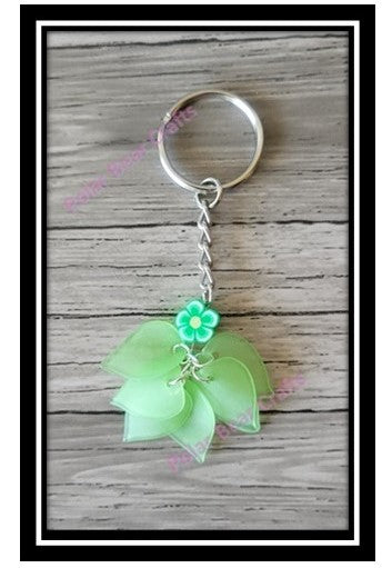 Keychain Colorful Flower Design