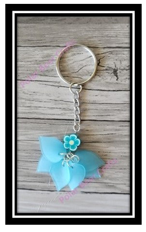 Keychain Colorful Flower Design