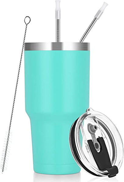 Stainless Steel 30oz Tumbler with Straw