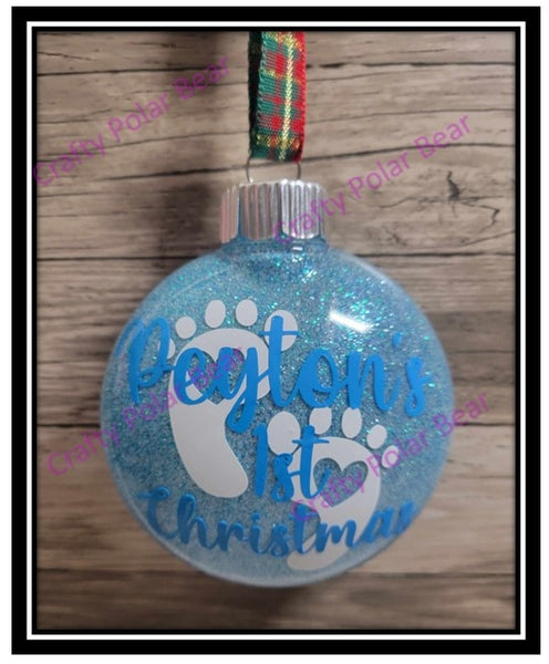Ornaments 3" Glittered Designs