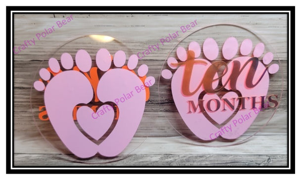 Baby's Milestone Acrylic Markers