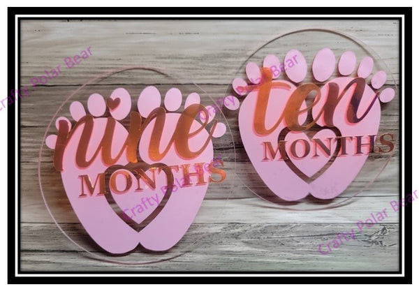 Baby's Milestone Acrylic Markers