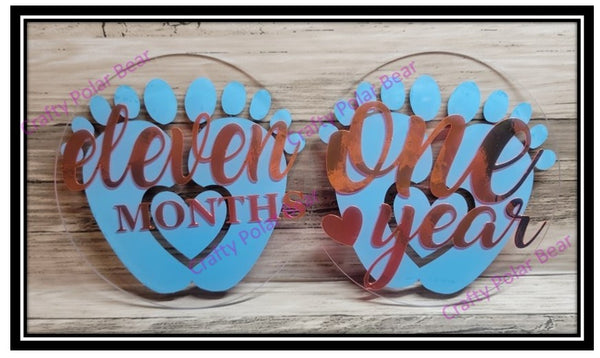 Baby's Milestone Acrylic Markers