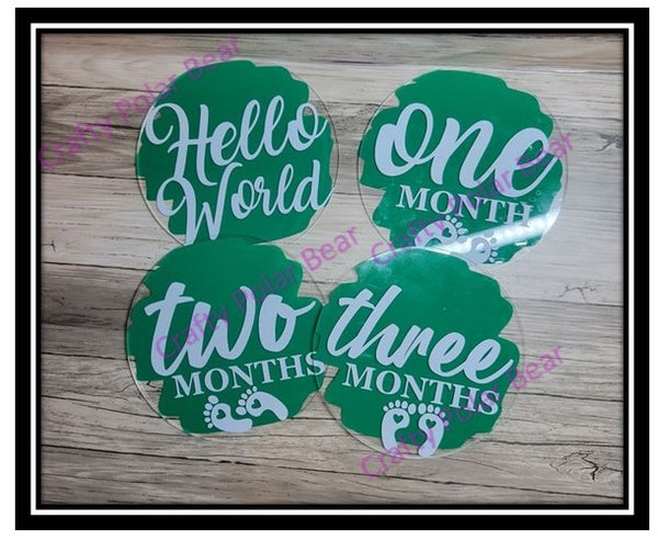 Baby's Milestone Acrylic Markers