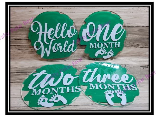 Baby's Milestone Acrylic Markers