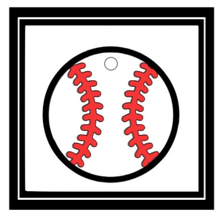 Acrylic Personalized Keychain - Sports