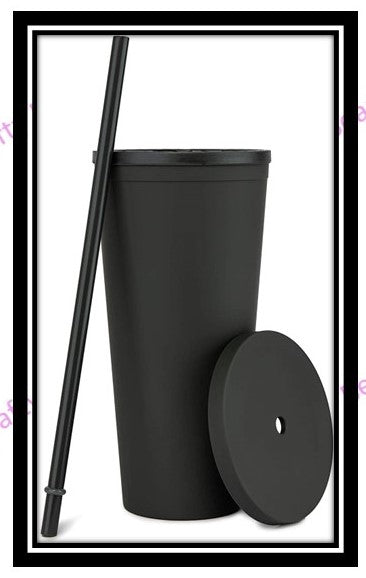 Tumbler Double Wall 22oz cup with Straw