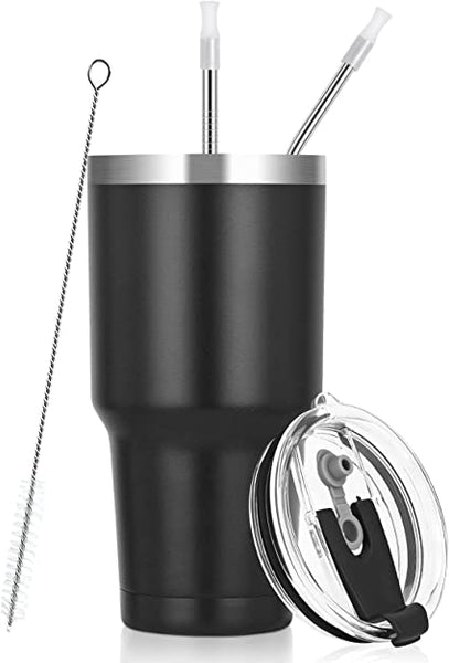 Stainless Steel 30oz Tumbler with Straw