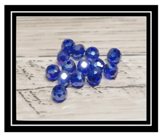 Wine Glass Charm Ring Round Crystal AB Stone Glass