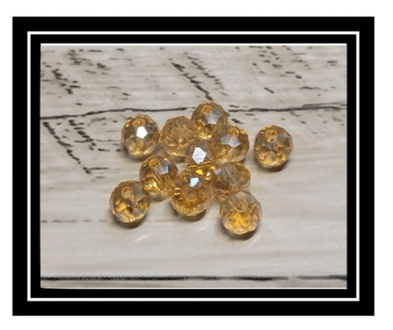 Wine Glass Charm Ring Round Crystal AB Stone Glass