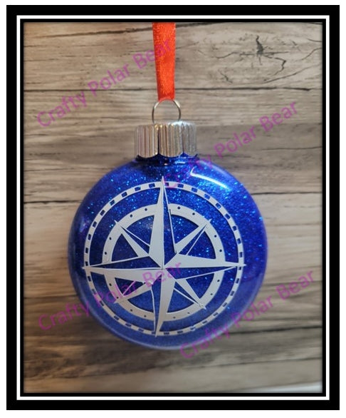 Ornaments 3" Glittered Designs