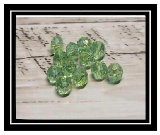 Wine Glass Charm Ring Round Crystal AB Stone Glass