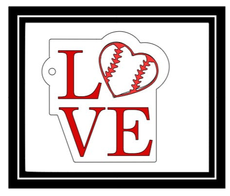 Acrylic Personalized Keychain - Sports