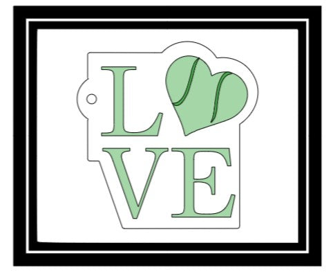 Acrylic Personalized Keychain - Sports