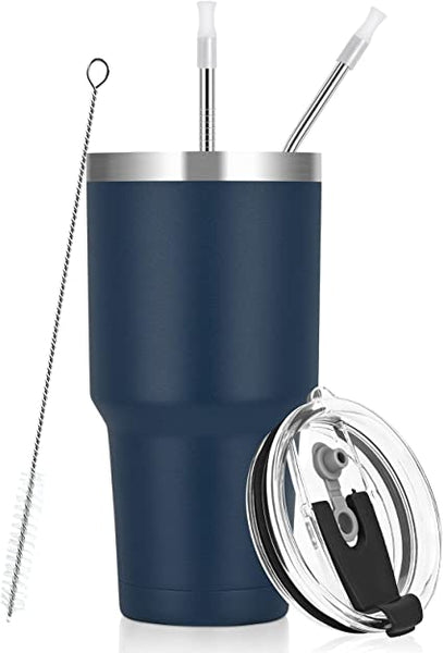 Stainless Steel 30oz Tumbler with Straw
