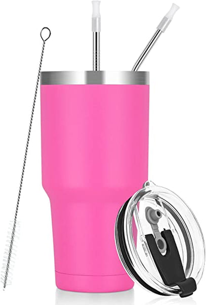 Stainless Steel 30oz Tumbler with Straw