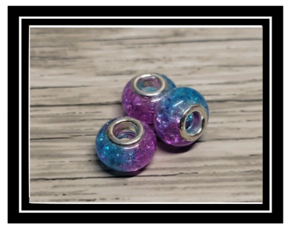 Wine Glass Charm Ring European Glass Rhinestone Bead