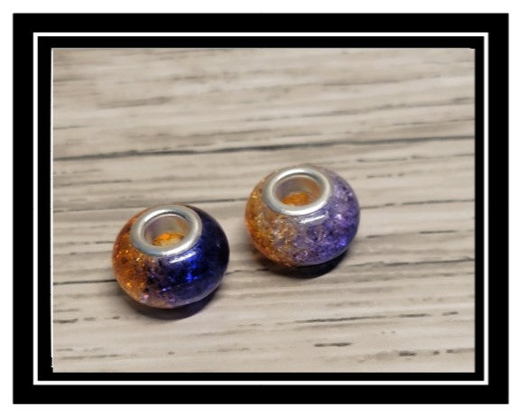 Wine Glass Charm Ring European Glass Rhinestone Bead