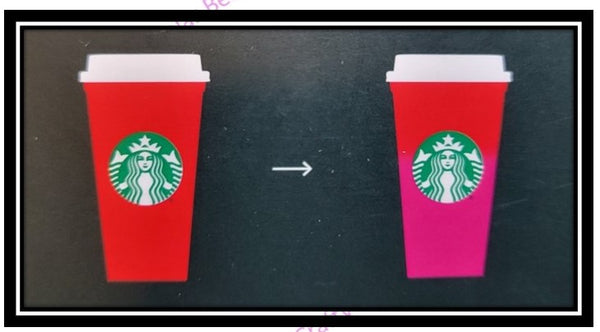 Starbucks Hot Cup Color Changing Holiday 16oz