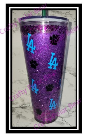 Starbucks Tumbler 24oz Double Wall Snow Globe Cup