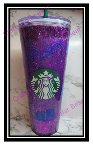Starbucks Tumbler 24oz Double Wall Snow Globe Cup