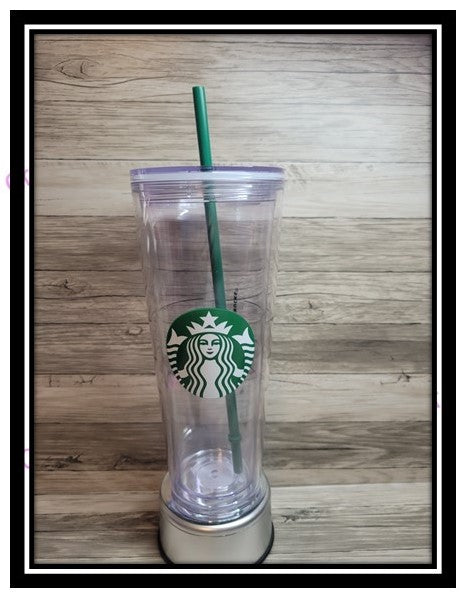 Starbucks Tumbler 24oz Double Wall Snow Globe Cup