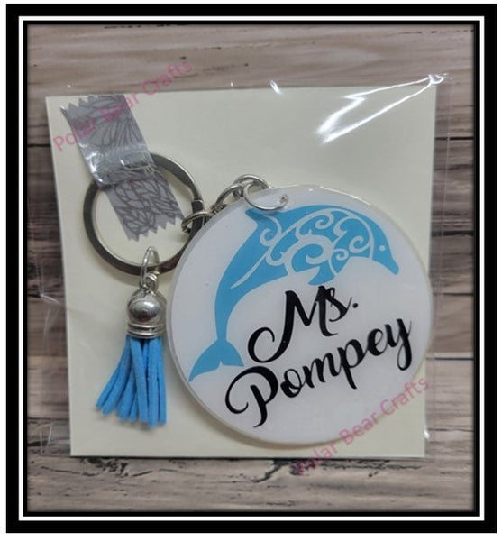 Acrylic Personalized Keychain - Shapes