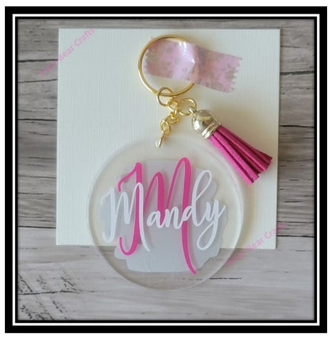 Acrylic Personalized Keychain - Shapes