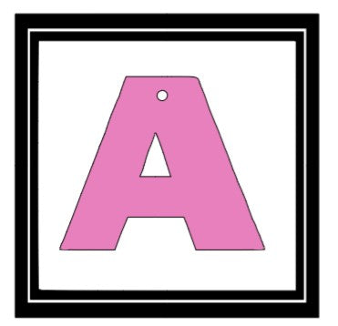 Acrylic Personalized Keychain - Alphabet Letters