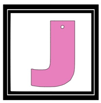 Acrylic Personalized Keychain - Alphabet Letters