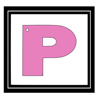 Acrylic Personalized Keychain - Alphabet Letters