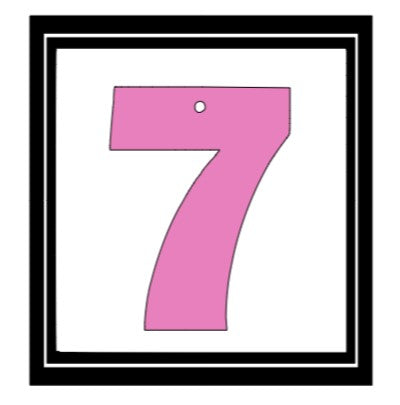 Acrylic Personalized Keychain - Numbers
