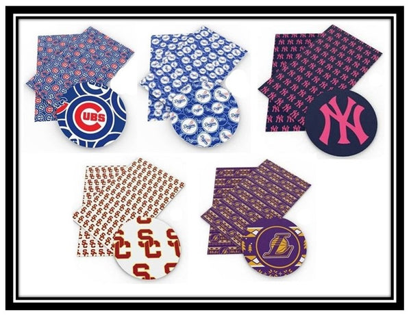Faux Leather Wristlet (Sports Team)