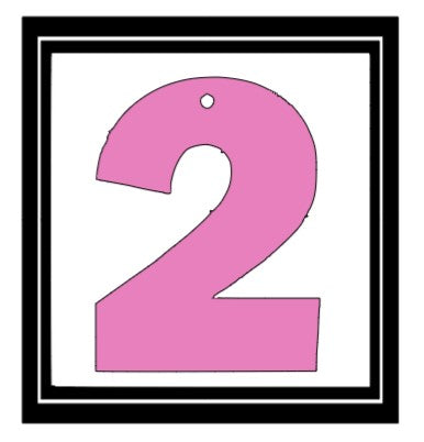 Acrylic Personalized Keychain - Numbers