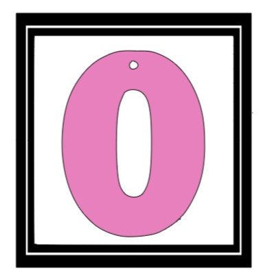Acrylic Personalized Keychain - Numbers