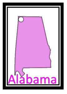 Acrylic Personalized Keychain - States