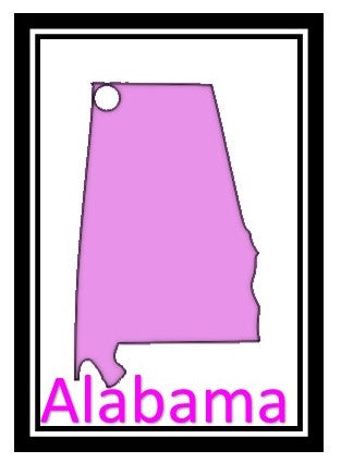 Acrylic Personalized Keychain - States