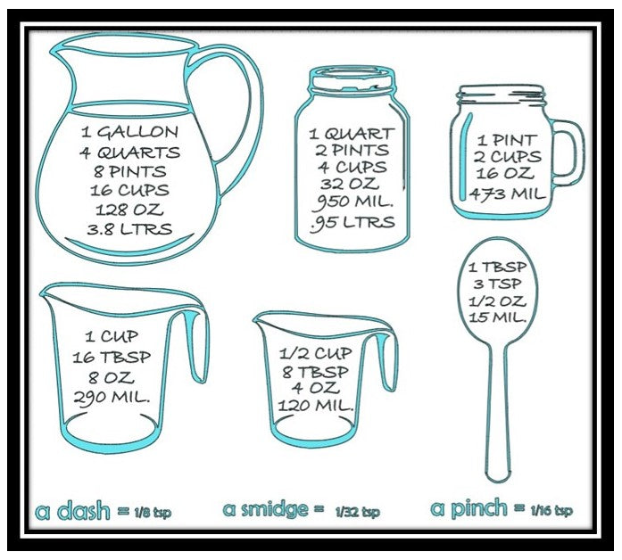 Kitchen Measurement Wall Vinyl Decal