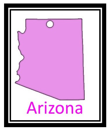 Acrylic Personalized Keychain - States