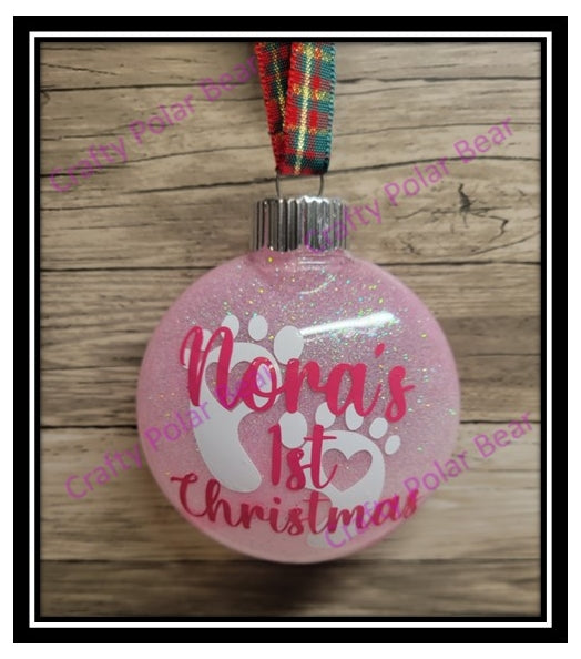 Ornaments 3" Glittered Designs