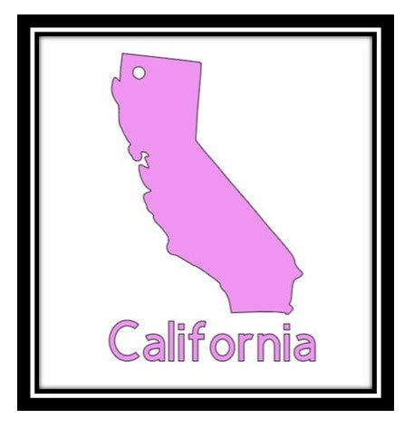 Acrylic Personalized Keychain - States