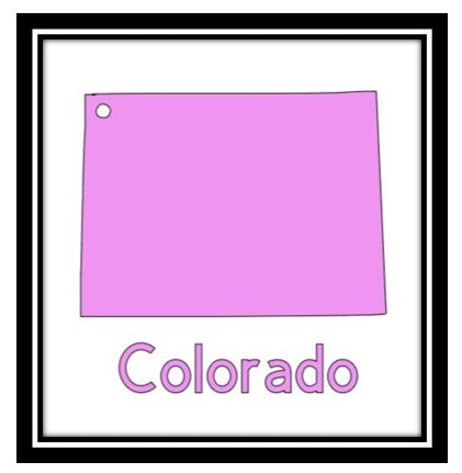Acrylic Personalized Keychain - States