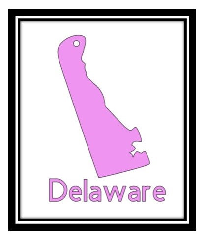 Acrylic Personalized Keychain - States