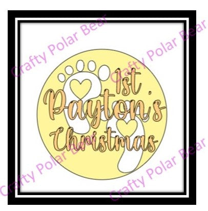 Ornaments 3" Glittered Designs
