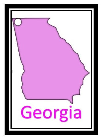 Acrylic Personalized Keychain - States